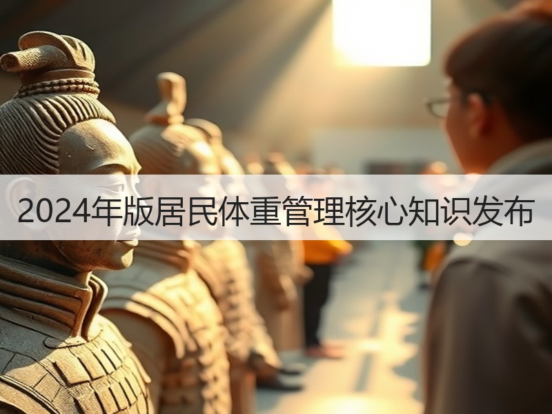 2024年版居民体重管理核心知识发布