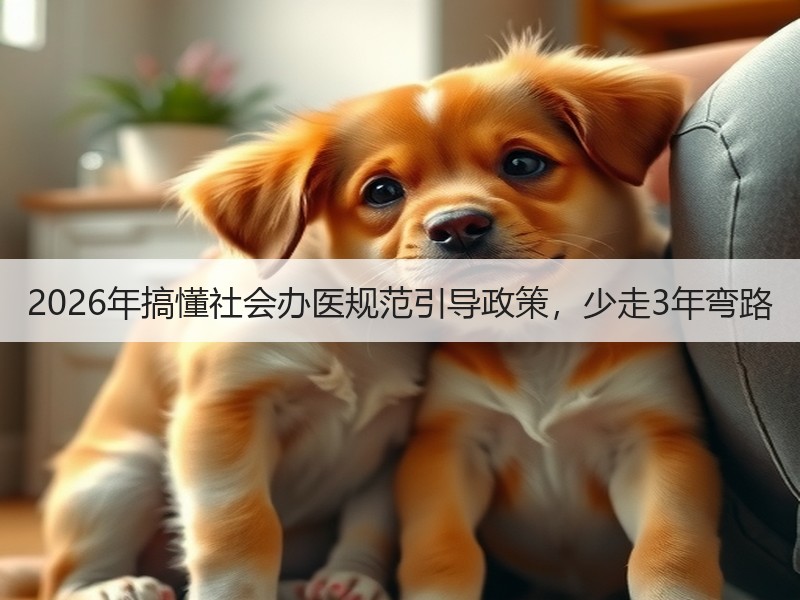 2026年搞懂社会办医规范引导政策，少走3年弯路