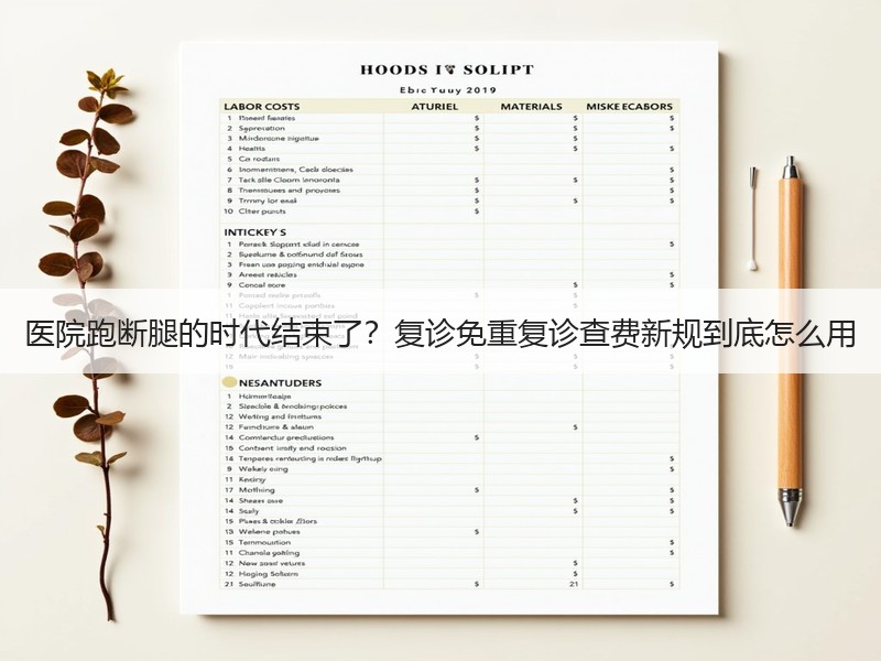 医院跑断腿的时代结束了？复诊免重复诊查费新规到底怎么用