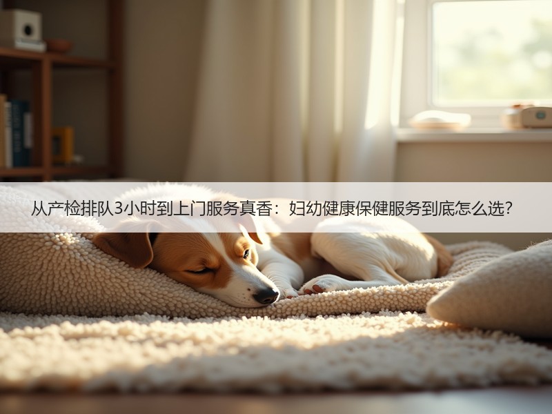 从产检排队3小时到上门服务真香：妇幼健康保健服务到底怎么选？