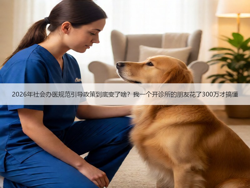 2026年社会办医规范引导政策到底变了啥？我一个开诊所的朋友花了300万才搞懂
