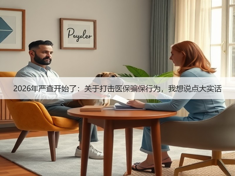 2026年严查开始了：关于打击医保骗保行为，我想说点大实话