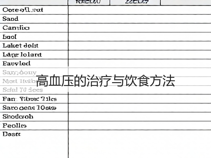 高血压的治疗与饮食方法