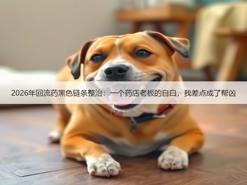 2026年回流药黑色链条整治：一个药店老板的自白，我差点成了帮凶