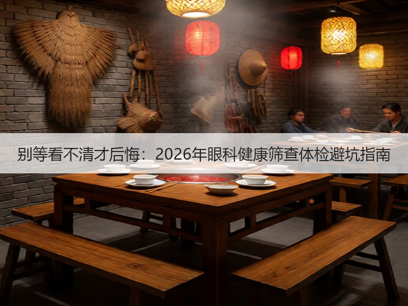 别等看不清才后悔：2026年眼科健康筛查体检避坑指南