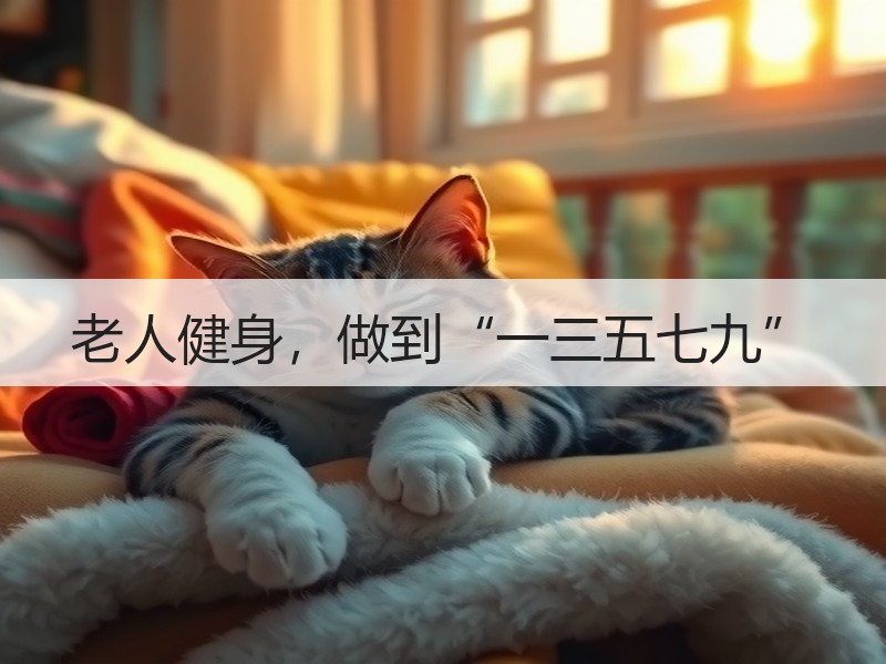 老人健身，做到“一三五七九”