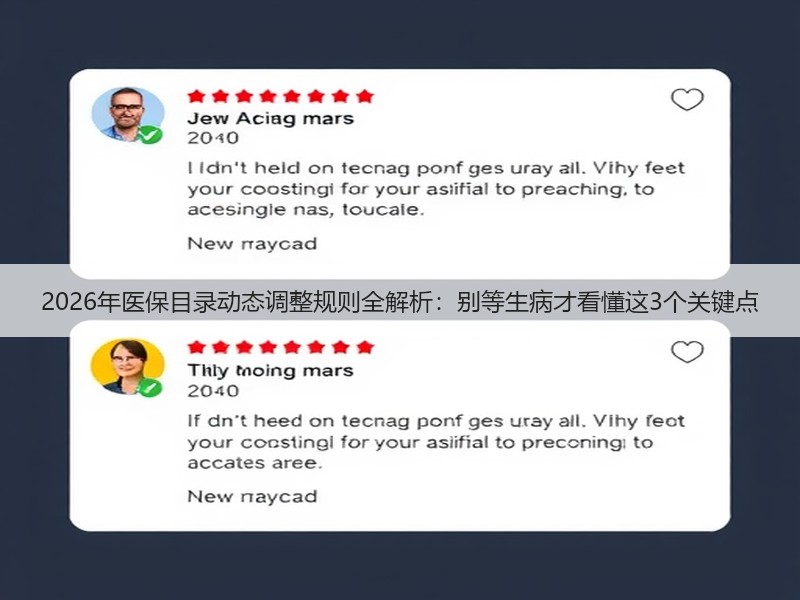 2026年医保目录动态调整规则全解析：别等生病才看懂这3个关键点