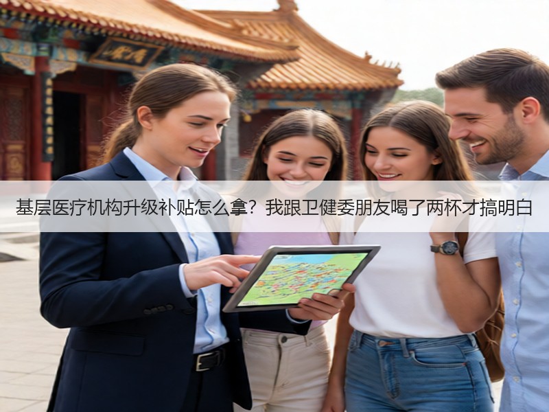 基层医疗机构升级补贴怎么拿？我跟卫健委朋友喝了两杯才搞明白