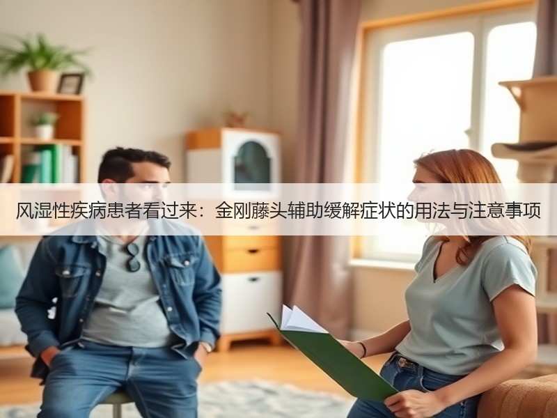 风湿性疾病患者看过来：金刚藤头辅助缓解症状的用法与注意事项