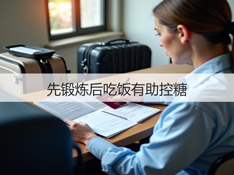 先锻炼后吃饭有助控糖