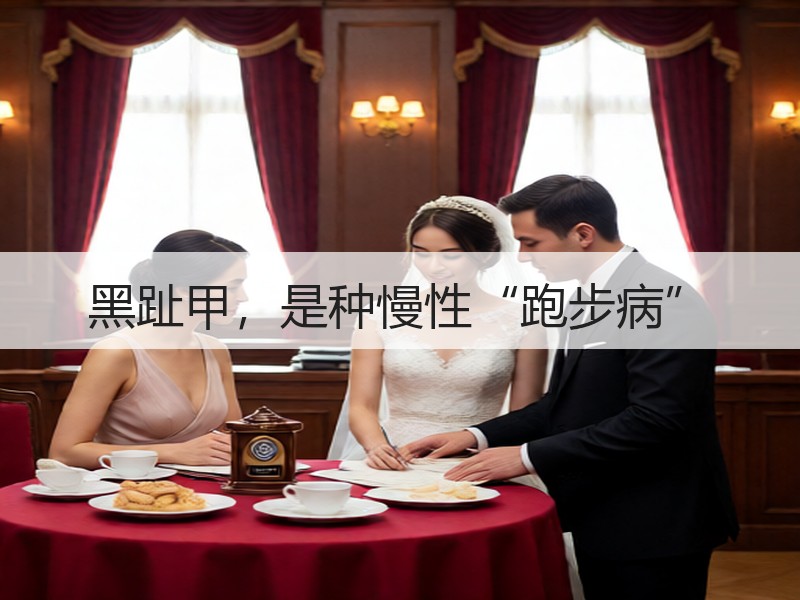 黑趾甲，是种慢性“跑步病”