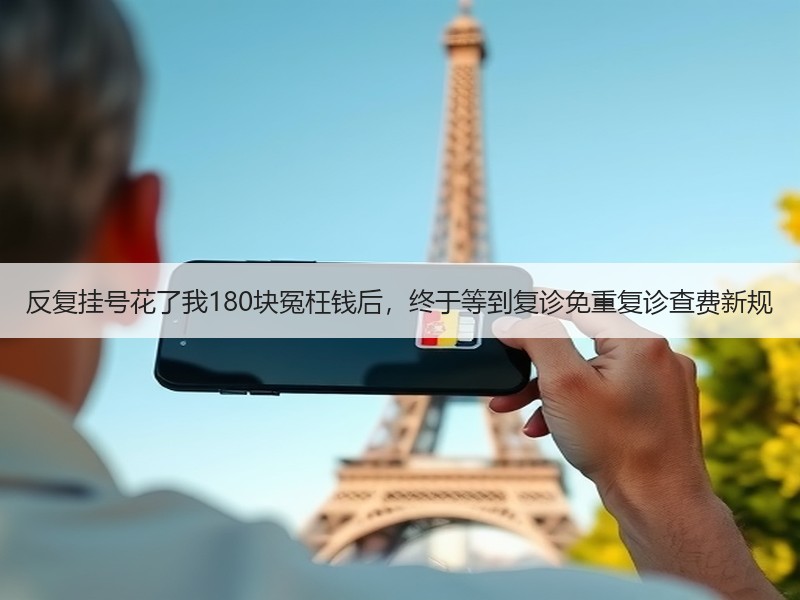 反复挂号花了我180块冤枉钱后，终于等到复诊免重复诊查费新规