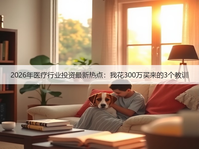2026年医疗行业投资最新热点：我花300万买来的3个教训
